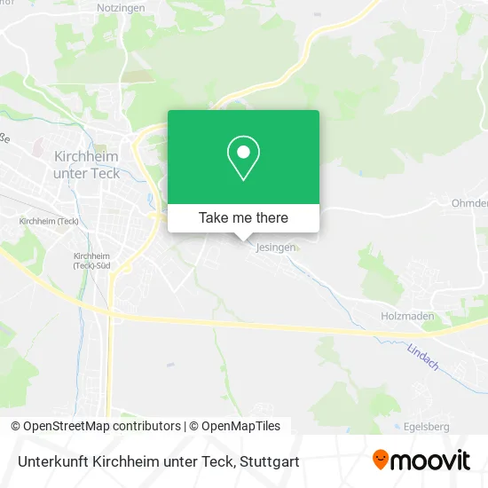 Карта Unterkunft Kirchheim unter Teck