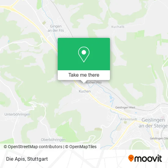 Карта Die Apis