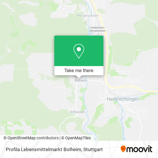 Карта Profila Lebensmittelmarkt Bolheim