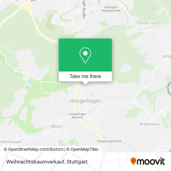 Карта Weihnachtsbaumverkauf