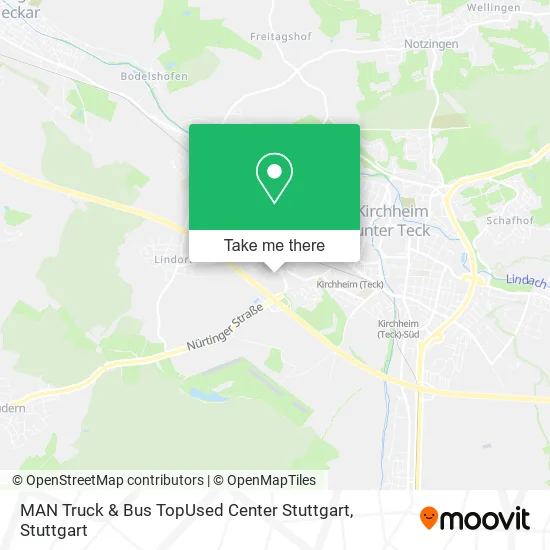 Карта MAN Truck & Bus TopUsed Center Stuttgart