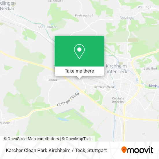 Карта Kärcher Clean Park Kirchheim / Teck