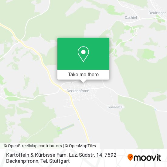 Kartoffeln & Kürbisse Fam. Luz, Südstr. 14, 7592 Deckenpfronn, Tel map