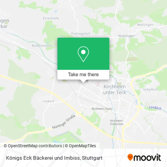 Карта Königs Eck Bäckerei und Imbiss