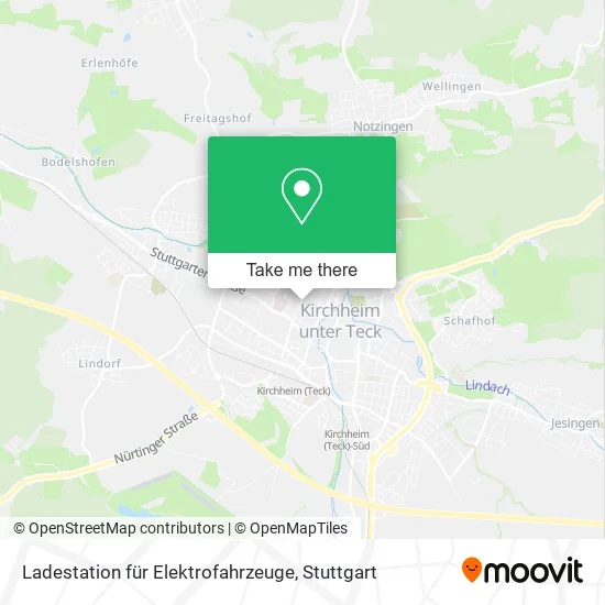 Карта Ladestation für Elektrofahrzeuge