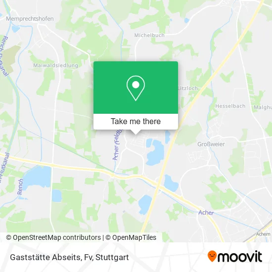 Карта Gaststätte Abseits, Fv