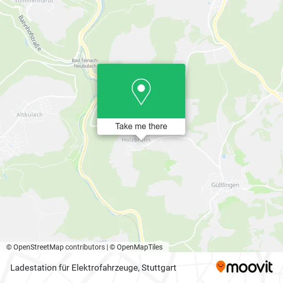 Карта Ladestation für Elektrofahrzeuge