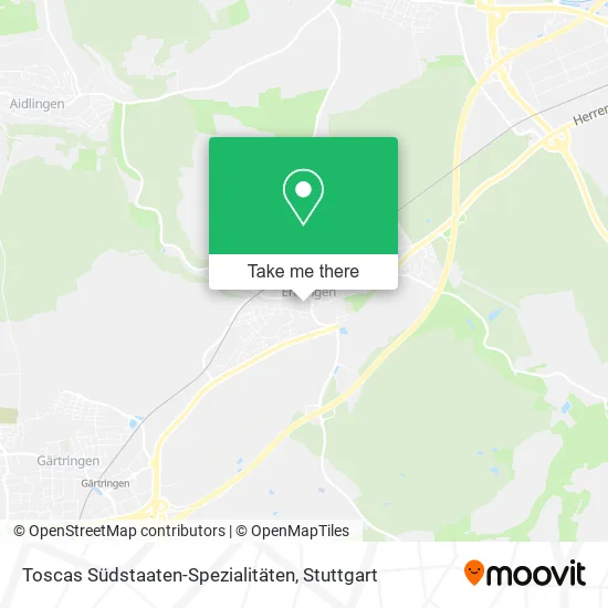 Toscas Südstaaten-Spezialitäten map