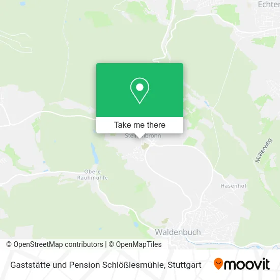 Карта Gaststätte und Pension Schlößlesmühle