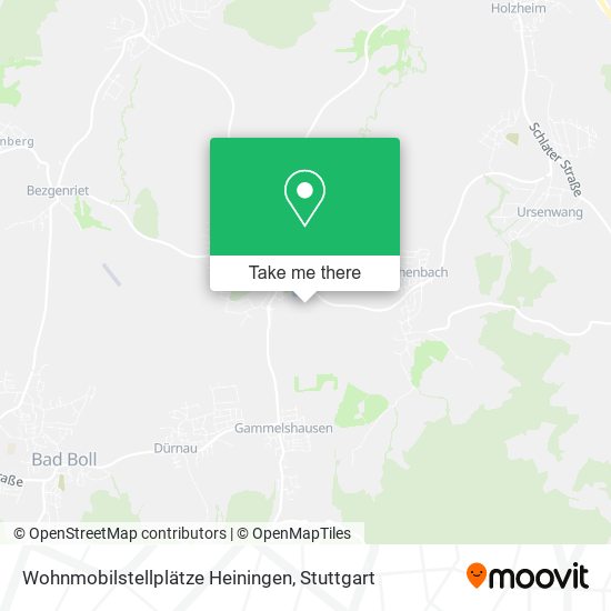 Карта Wohnmobilstellplätze Heiningen