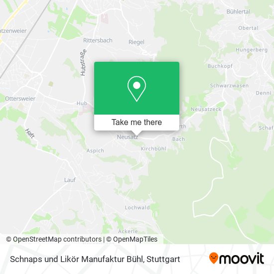 Schnaps und Likör Manufaktur Bühl map