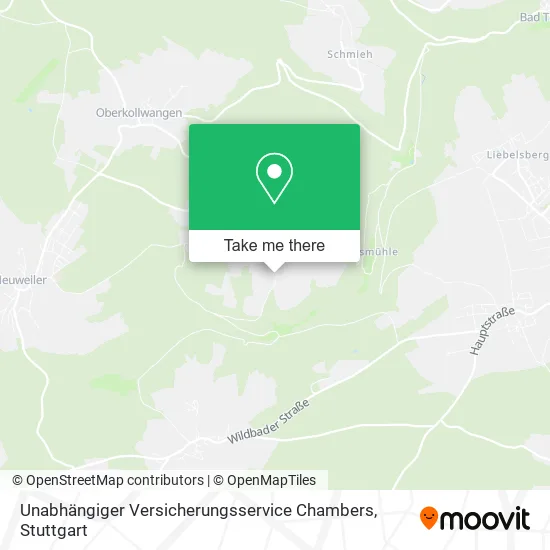 Карта Unabhängiger Versicherungsservice Chambers