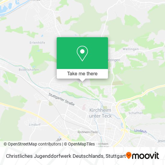 Christliches Jugenddorfwerk Deutschlands map