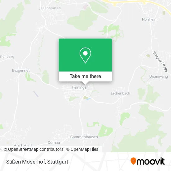 Карта Süßen Moserhof