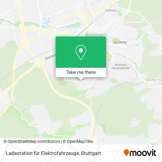 Карта Ladestation für Elektrofahrzeuge