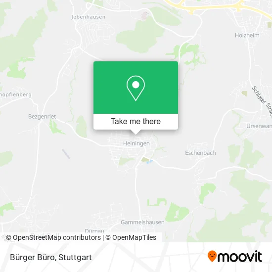 Карта Bürger Büro