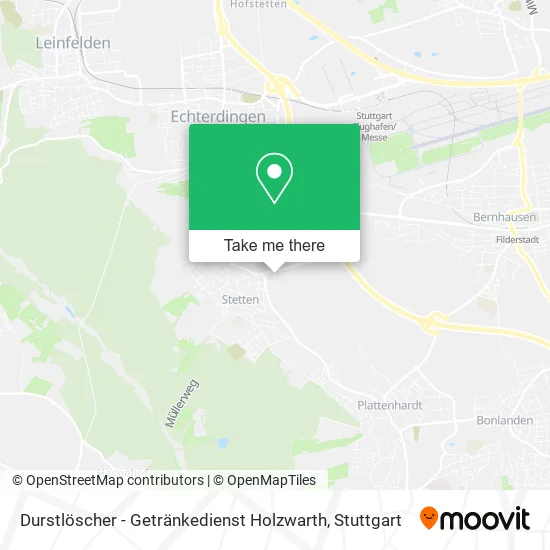 Карта Durstlöscher - Getränkedienst Holzwarth