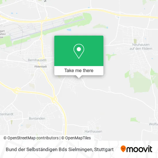 Карта Bund der Selbständigen Bds Sielmingen