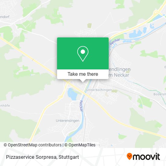 Pizzaservice Sorpresa map