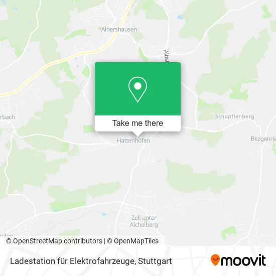 Карта Ladestation für Elektrofahrzeuge