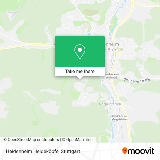 Карта Heidenheim Heideköpfe