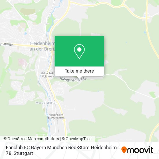 Fanclub FC Bayern München Red-Stars Heidenheim 78 map