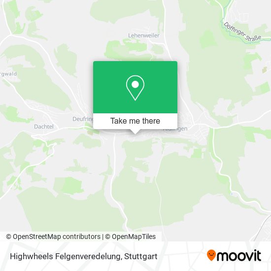 Карта Highwheels Felgenveredelung