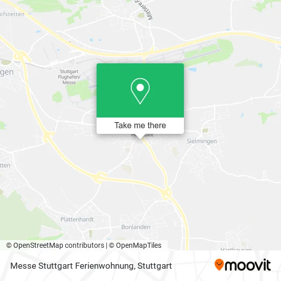 Карта Messe Stuttgart Ferienwohnung