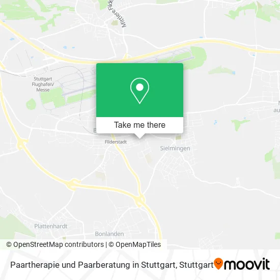 Карта Paartherapie und Paarberatung in Stuttgart