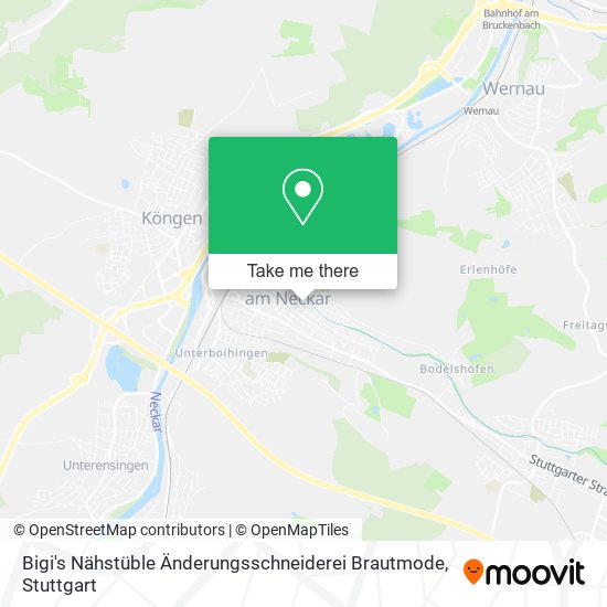 Bigi's Nähstüble Änderungsschneiderei Brautmode map