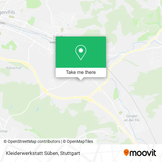 Карта Kleiderwerkstatt Süben