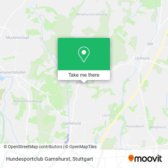Hundesportclub Gamshurst map