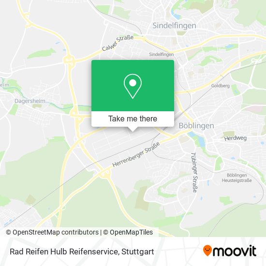 Rad Reifen Hulb Reifenservice map