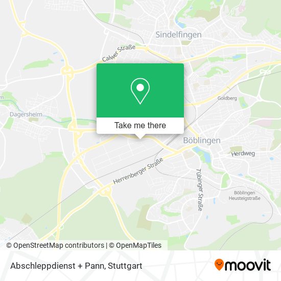 Abschleppdienst + Pann map