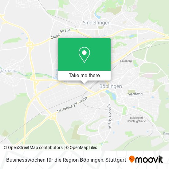 Businesswochen für die Region Böblingen map