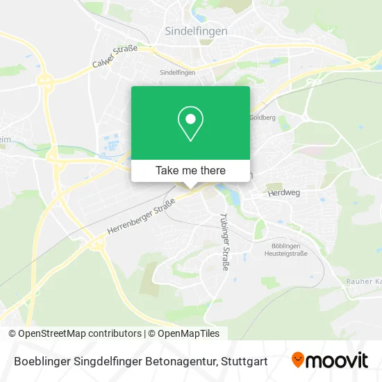 Карта Boeblinger Singdelfinger Betonagentur