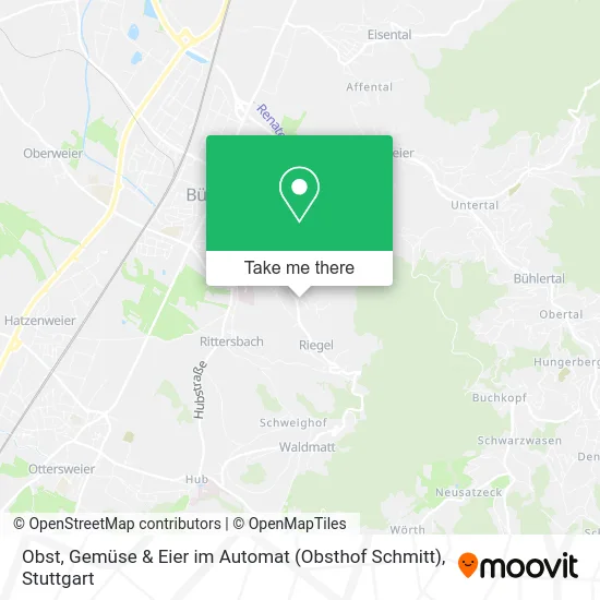 Карта Obst, Gemüse & Eier im Automat (Obsthof Schmitt)