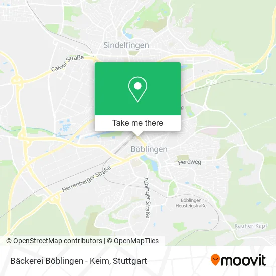 Карта Bäckerei Böblingen - Keim