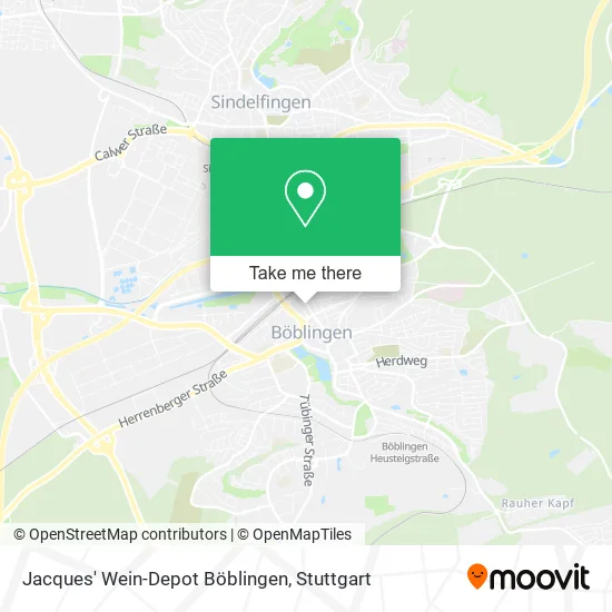 Карта Jacques' Wein-Depot Böblingen
