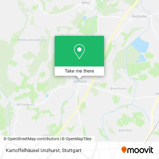 Карта Kartoffelhäusel Unzhurst