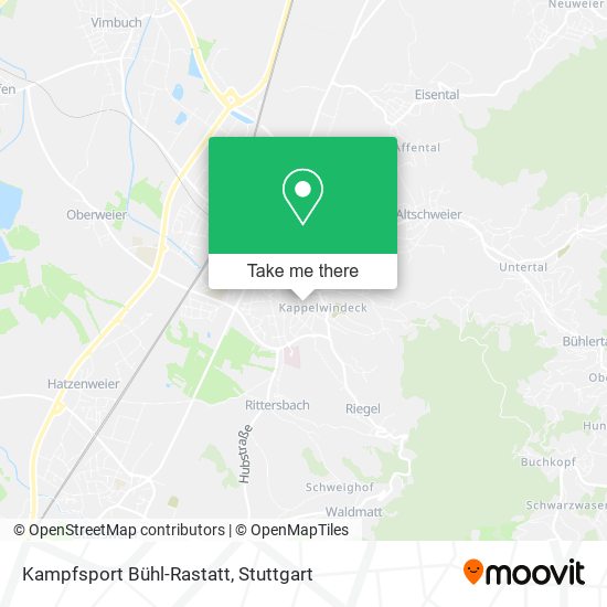Kampfsport Bühl-Rastatt map