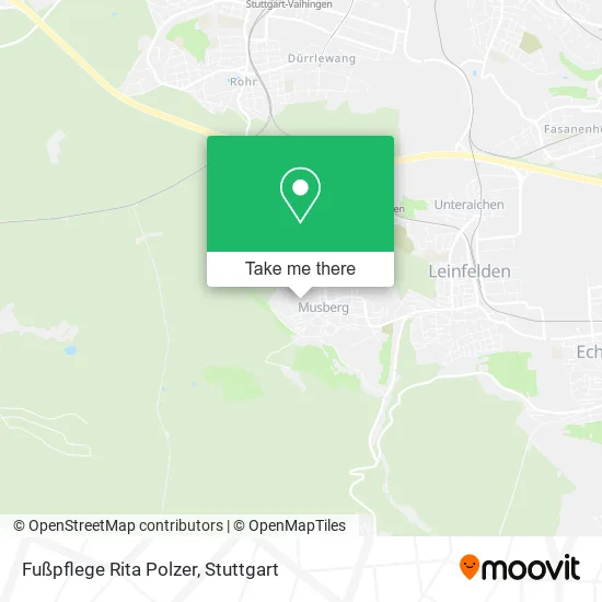 Карта Fußpflege Rita Polzer
