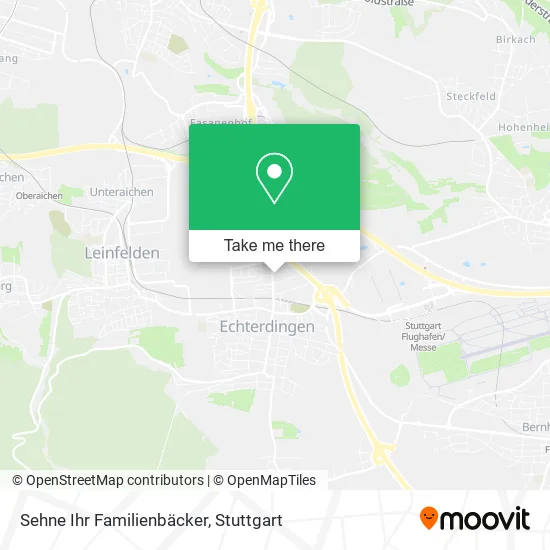 Карта Sehne Ihr Familienbäcker