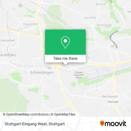 Карта Stuttgart-Eingang West