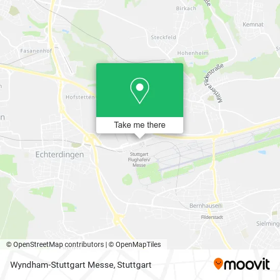 Карта Wyndham-Stuttgart Messe