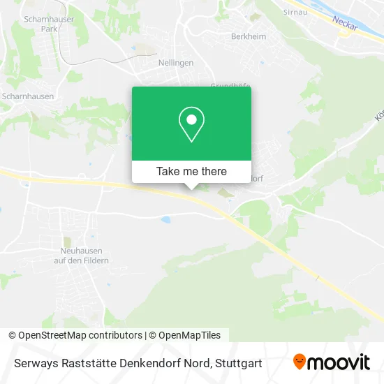 Карта Serways Raststätte Denkendorf Nord