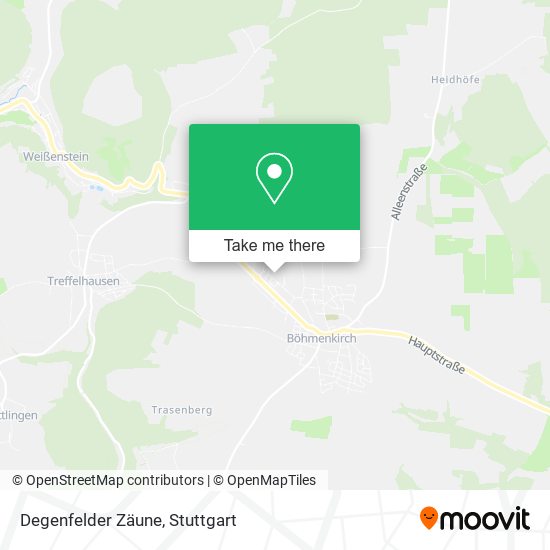 Карта Degenfelder Zäune