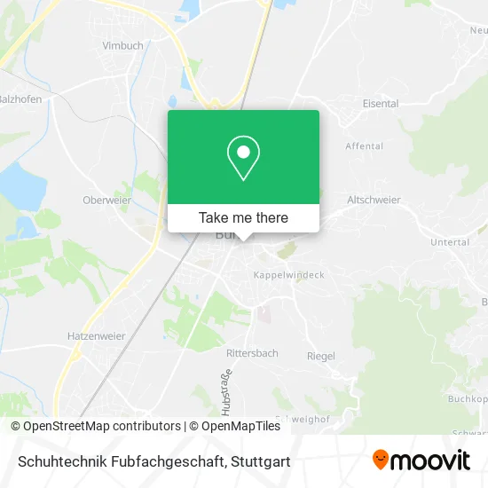 Карта Schuhtechnik Fubfachgeschaft