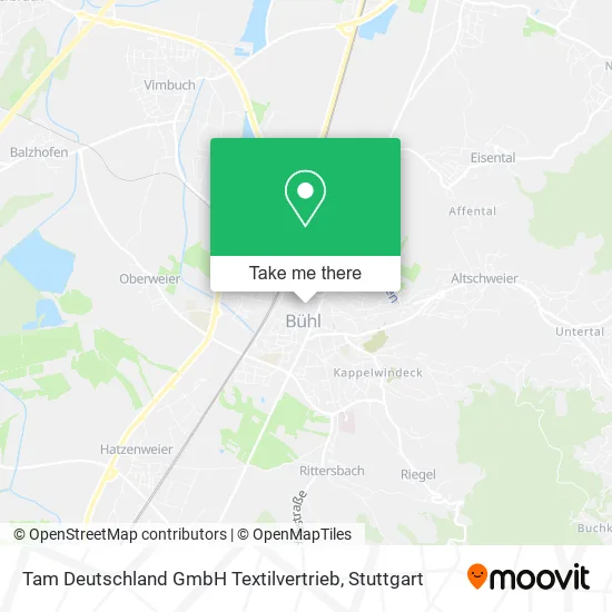 Карта Tam Deutschland GmbH Textilvertrieb