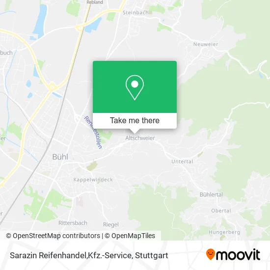 Карта Sarazin Reifenhandel,Kfz.-Service